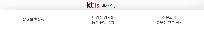 kt is 주요 역량